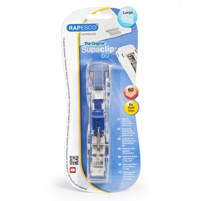 RAPESCO 1300A Supaclip 60 Kit, Dispenser and 100 Stainless Steel Refill Clips - Image 2